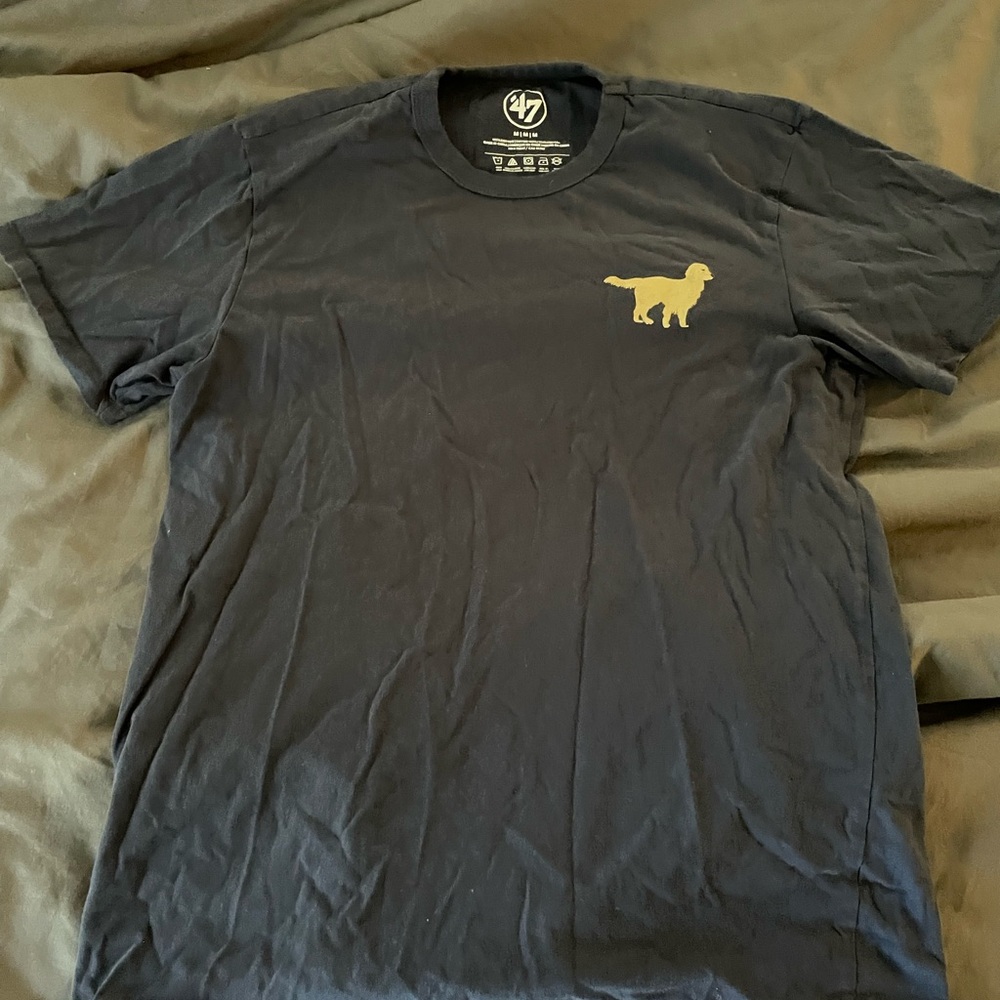 47 Brand Black T-Shirt with Dog Logo